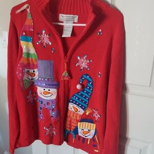 Red Snowman Sweater